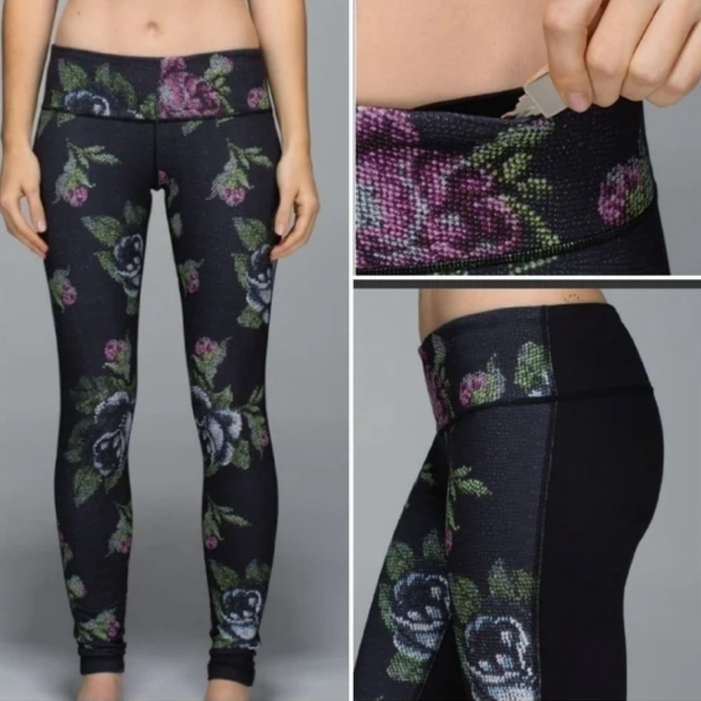 Lululemon Athletica Wunder Under Garden Party Floral Leggings 6